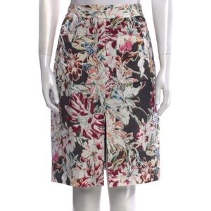 L’Agence knee length silk skirt